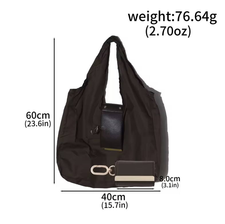 KeyTote marrón con medidas de 60 por 40 cm